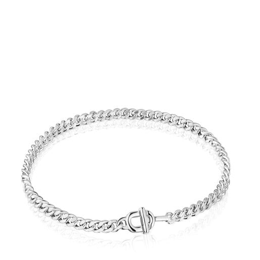 TOUS MANIFESTO curb chain Bracelet in silver