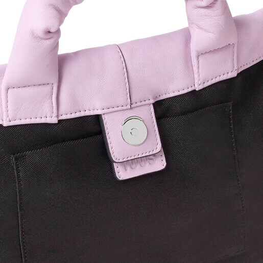 Medium mauve leather One-shoulder bag TOUS Cloud
