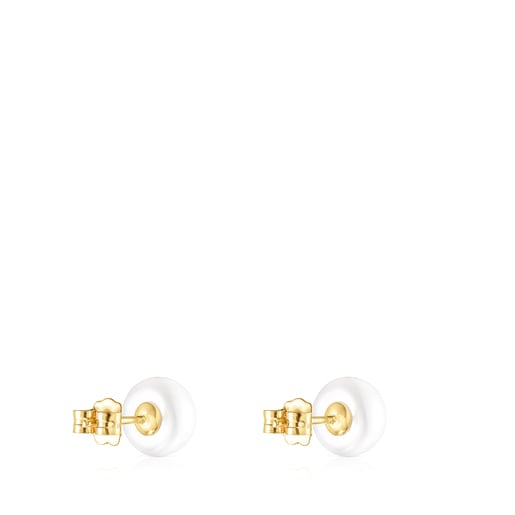 Gold TOUS Pearls Earrings with Pearls