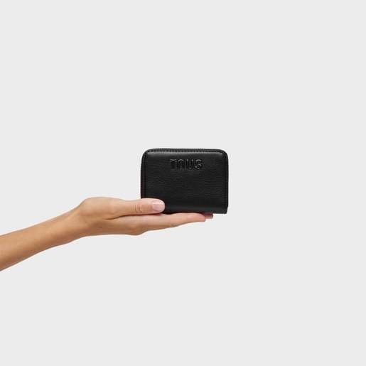 Monedero mediano negro Kaos Icon