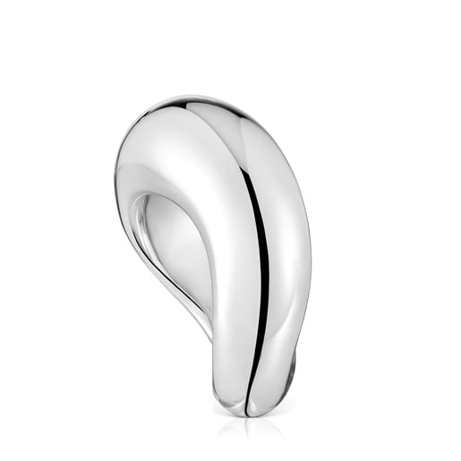 Średni pierścionek ze srebra Galia Basics
