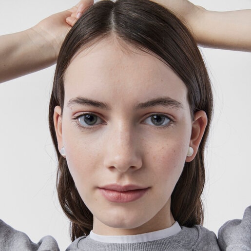 Silver and mother of pearl TOUS Nacars Earrings