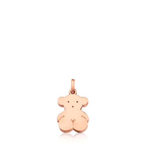 Medium Rose Silver Vermeil Sweet Dolls bear Pendant | TOUS