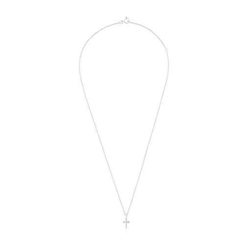 Collar corto cruz de plata TOUS Motivos