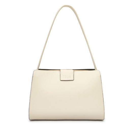 Medium sand-colored City bag TOUS Kaos Icon