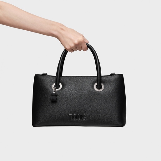 Medium black City bag TOUS Poppy