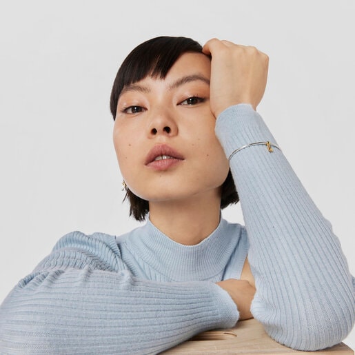 צמיד Beach מוורמיל כסף וכסף בשילוב צ'ארם דובון