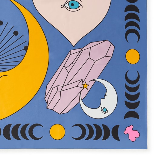 ブルーカラーのスカーフ TOUS Magic Gems