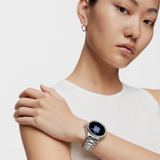 Rellotge smartwatch amb braçalet d'acer T-Bear Connect