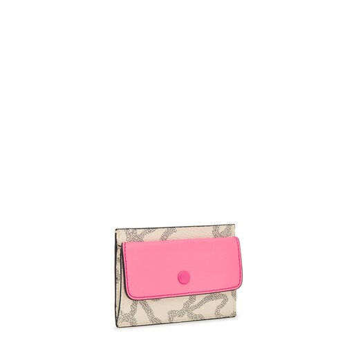 Beige and pink Kaos Legacy Cardholder