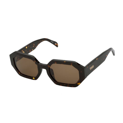 Havana-colored Sunglasses TOUS Geometric