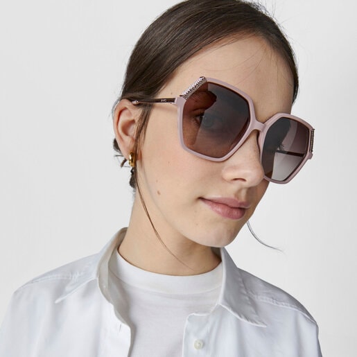 Gafas de sol Square Mesh rosa