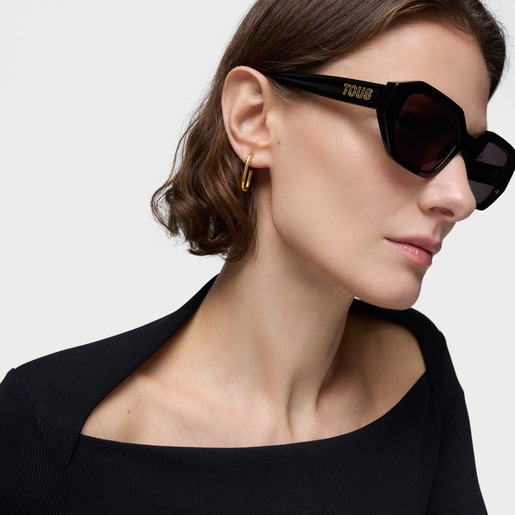 Black Sunglasses TOUS Geometric Logo