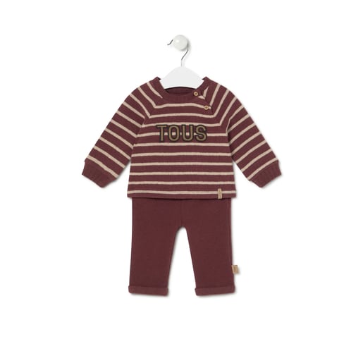 Boys outfit in Garnet maroon