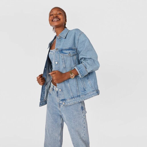 Gold colored IP steel TOUS Mimic Analogue watch with print