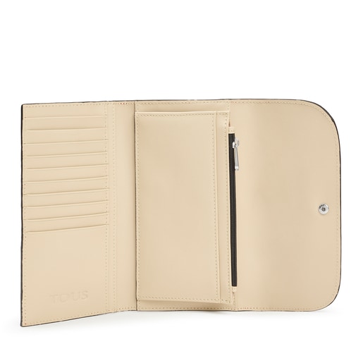 Coral-colored leather TOUS Empire Wallet