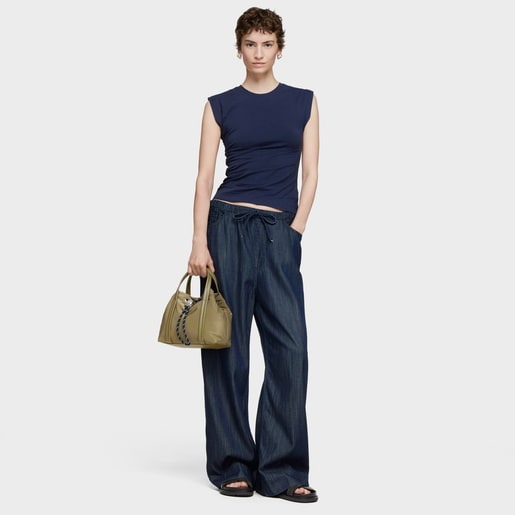 תיק באקט Empire Soft בצבע ירוק זית