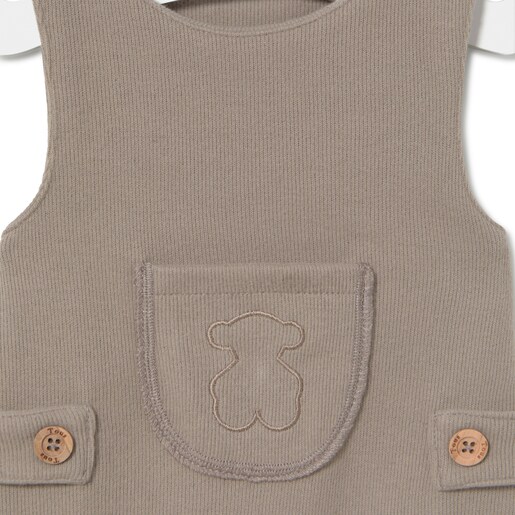 Baby playsuit in Cosmic beige