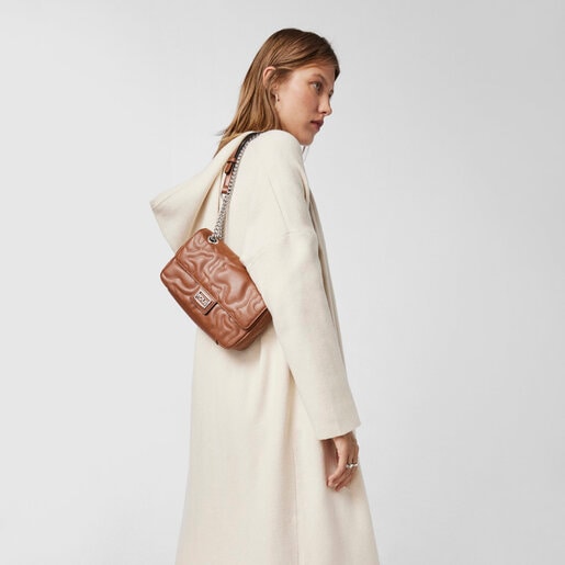 Маленькая коричневая сумка-кроссбоди Kaos Dream с клапаном