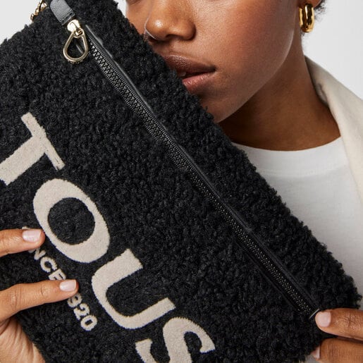 Черный клатч Amaya Warm