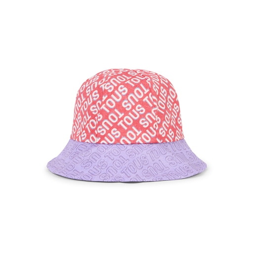 Gorro de playa niña Logo rosa