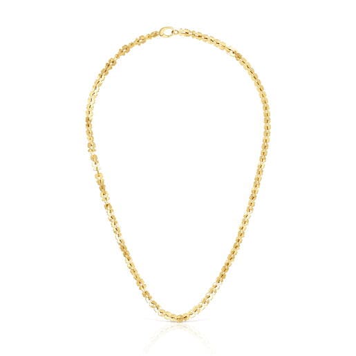 Short gold-colored steel Necklace with bear motifs TOUS Carrusel