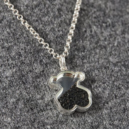 Silver Areia Pendant with onyx