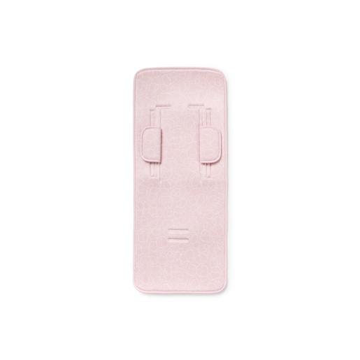 Padded pushchair mat in Bold Bear pink