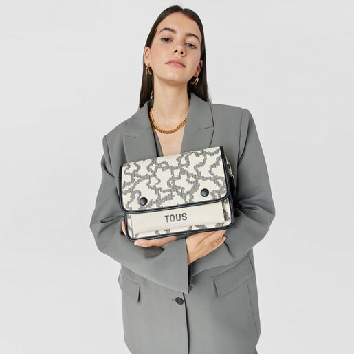 ベージュのミディアム・クロスボディバッグ Kaos Pix Audree