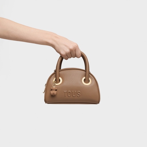 Small earth-colored Bowling bag TOUS Poppy