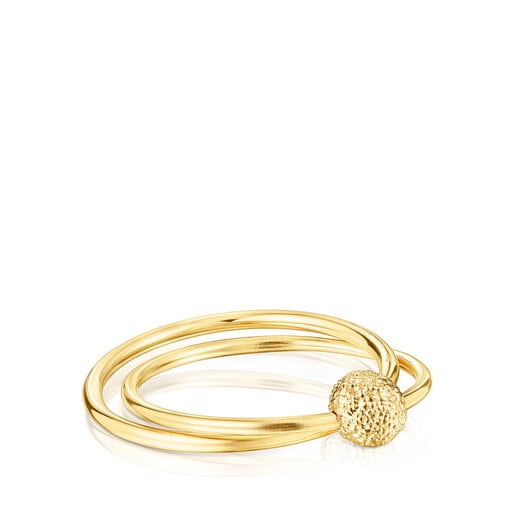 Gold Double ring Sylvan | TOUS