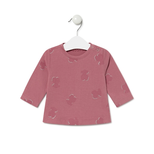 Camisola Casual Cor-de-rosa