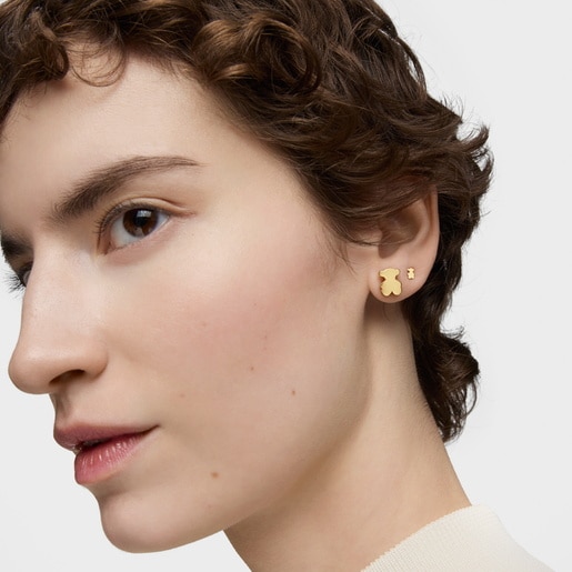 mm gold bear Earrings Sweet Dolls