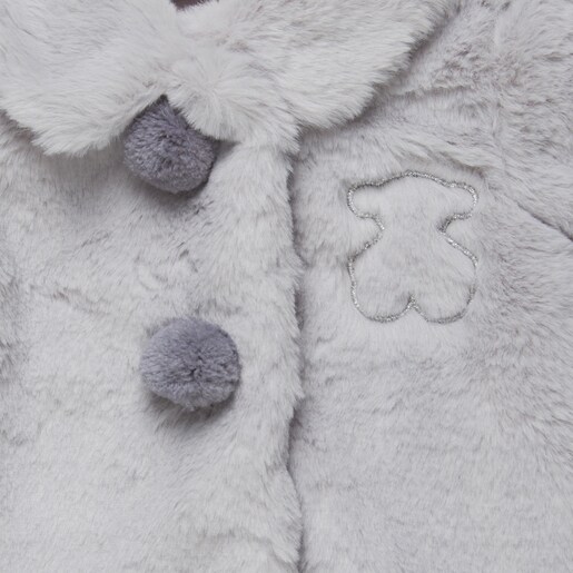 Abrigo de pelo Chic Gris