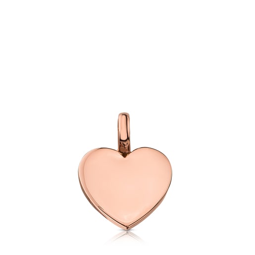 Colgante corazón con baño de oro rosa 18 kt sobre plata Sweet Dolls