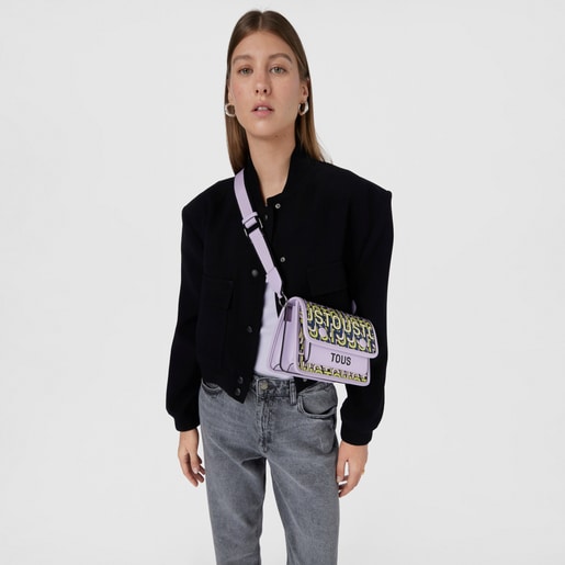 תיק צד Audree מסדרת TOUS Vera קטן בצבע סגול