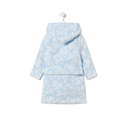 Kaos dressing gown in sky blue