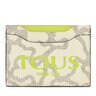 Beige and lime green Kaos Legacy Cardholder