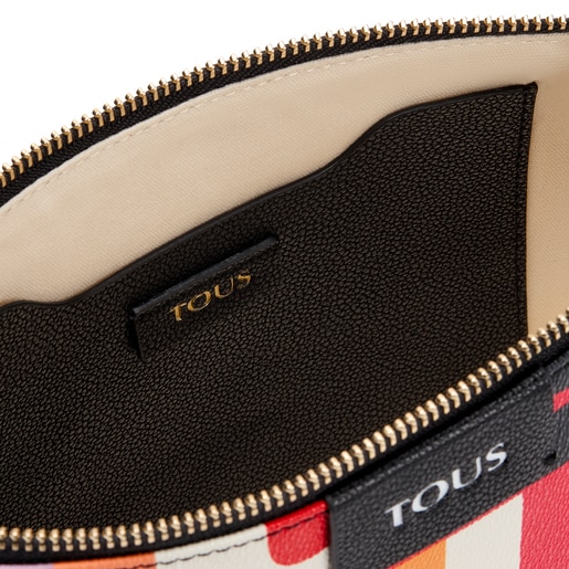 תיק צד TOUS Mimic עם תחתית שטוחה בצבע שחור