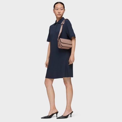 Small taupe-colored Crossbody bag TOUS Brenda