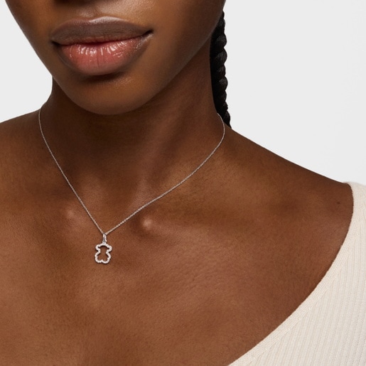 White Gold Silueta Pendant