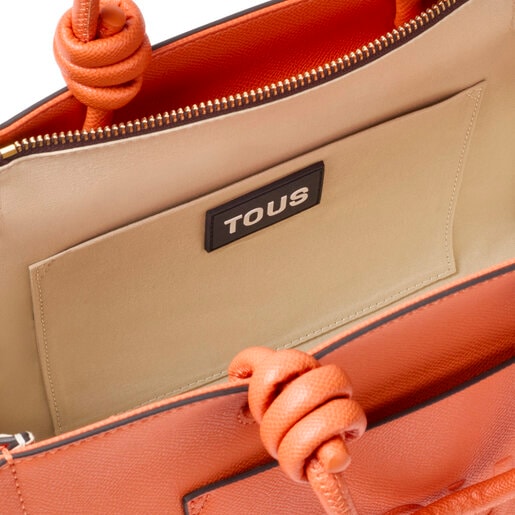 حقيبة تسوق La Rue New Amaya من TOUS متوسطة الحجم باللون البرتقالي