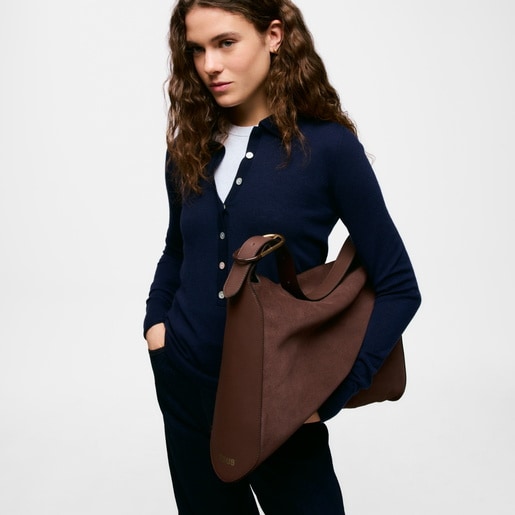 תיק צד בצבע חום מקולקציית TOUS Arlette