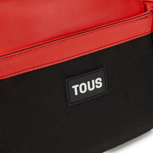 Small coral-colored leather Crossbody bag TOUS Bold Bear