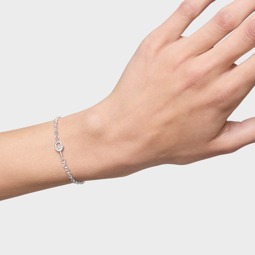 سوار سلسلة بيضاوية من الفضة TOUS MANIFESTO