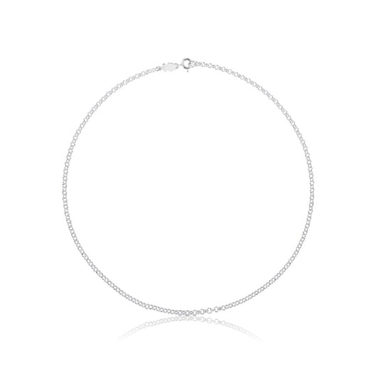 Silver TOUS Chain Choker with balls 40cm.