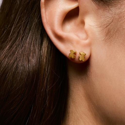 Aretes oso de oro 6 mm Sweet Dolls