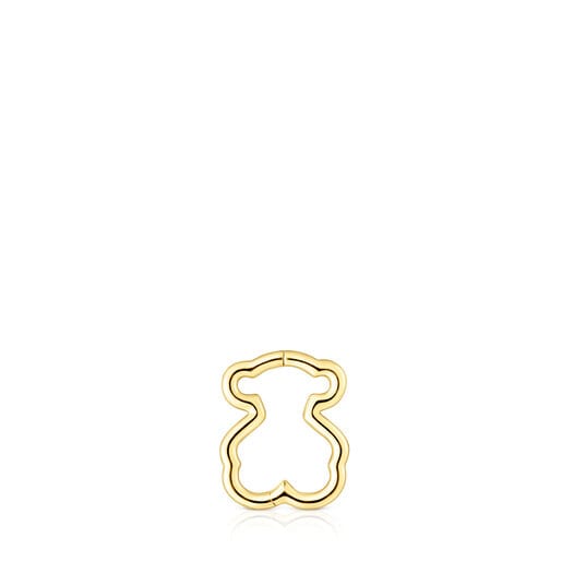 Gold TOUS Basics 1/2 Earring with bear motif