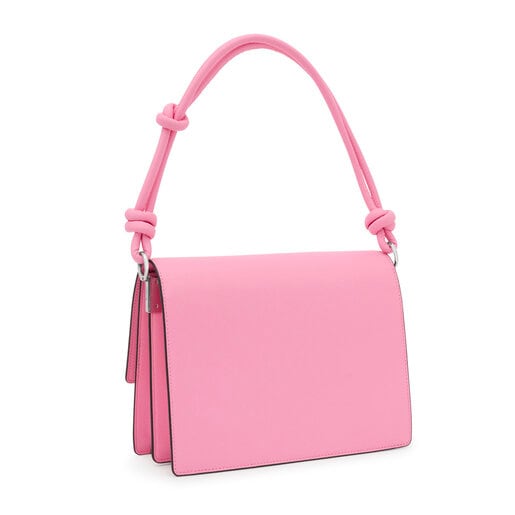 حقيبة La Rue New Audree متوسطة الحجم من TOUS بحزام يلتف حوال الجسم باللون الوردي