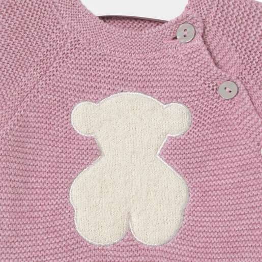 Newborn baby set in Tricot pink